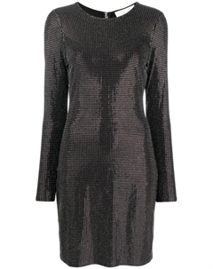 Платье мини с длинными рукавами и кристаллами, черный Michael michael kors