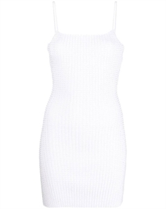 Платье мини с кристаллами, белый Alexander wang