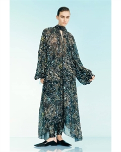 Платье из шифона с узором, мультиколор H&m