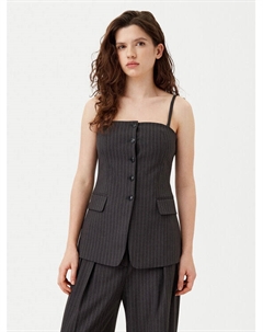 Жилет стандартного кроя Asiane 50530460, серый Hugo