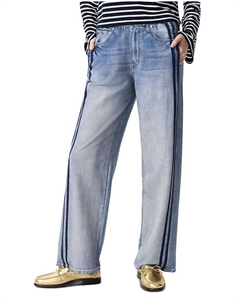 Широкие спортивные брюки Miramar из хлопковой махровой ткани, синий Rag & bone