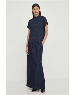 Джинсовая юбка, темно-синий Theory