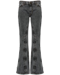 Джинсы bootcut с эффектом потертости, черный Y / project