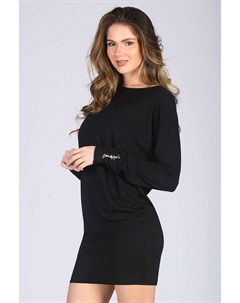 Женское трикотажное платье Монро с длинными рукавами, черный Pineapple
