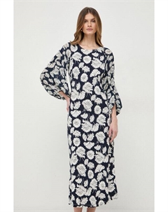 Платье с оттенком шелка Weekend Max Mara, темно-синий Weekend max mara