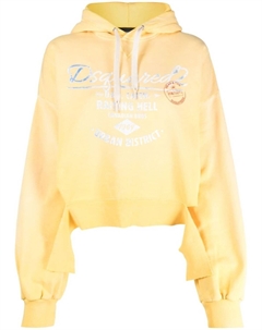 Худи из джерси с логотипом, желтый Dsquared2