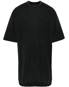 Платье мини с логотипом, черный Y-3