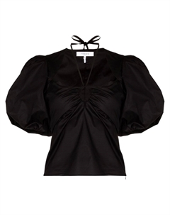 Блузка с объемными рукавами, черный Frame