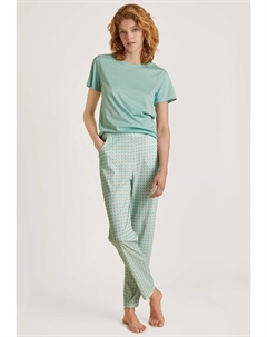 Женские пижамные штаны из хлопка Favorites Balance, цвет Glacier Blue Calida