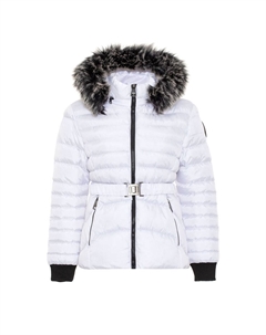 Стеганая куртка с теплым воротником из искусственного меха, белый Cipo&baxx