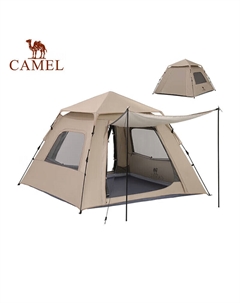 XiaoyaoОткрытая палатка с серебряным покрытием, непромокаемая и солнцезащитная, полностью автоматическая быстро открывающаяся палатка для кемпинга, большое пространство, зыбучий песок, золото Camel