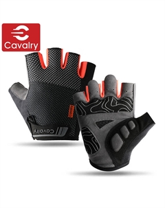 Перчатки для велоспорта S, черный/оранжевый Cavalry