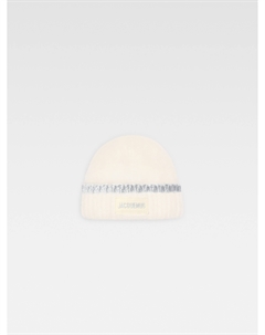 Кепка с логотипом Grosgrain The Paoli beanie, белый Jacquemus