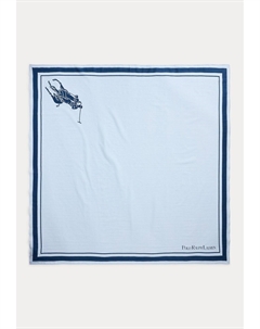 Шарф BIG PONY COTTON SCARF, синий Polo ralph lauren