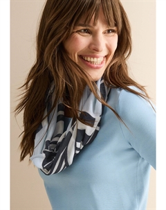 Снуд GEMUSTERTER LOOP, сине-зеленый Cecil