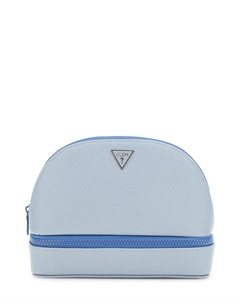 Косметичка IN SAFFIAN-OPTIK MIT LOGO, светло-голубой Guess