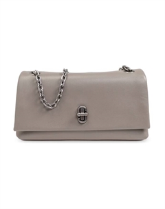 Кожаная сумка через плечо, серый Marc jacobs