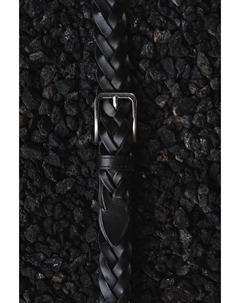 Плетеный кожаный ремень, черный H&m