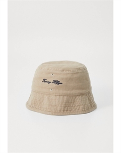 Панама SEASONAL FLAG WASH BUCKET HAT, бежевый Tommy hilfiger