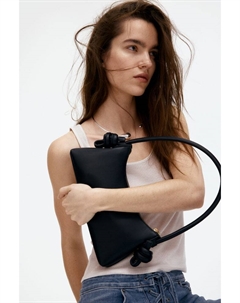 Сумка через плечо с деталями из узлов, черный H&m