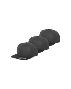 Бейсболка SNAPBACK 3-PACK, темно-серый Flexfit