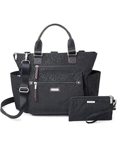 Женский рюкзак-трансформер 3-в-1 3-в-1 с RFID-браслетом для телефона, черный гепард Baggallini