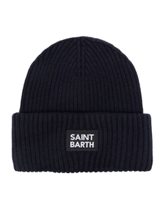 Шапка бини с нашивкой-логотипом, синий Mc2 saint barth