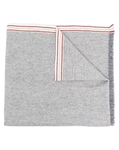 Кашемировый шарф с полосками, серый Brunello cucinelli