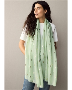 Шарф FOIL LIGHTWEIGHT, зеленый Next