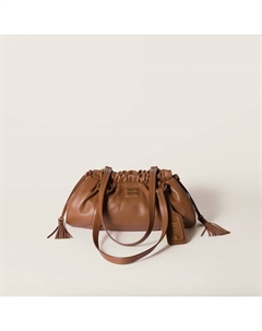 Сумка Joie из кожи наппа, коричневый Miu miu