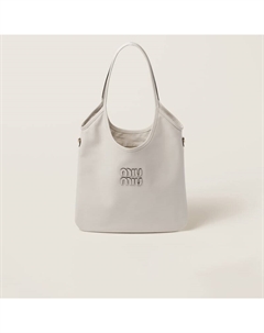 Кожаная сумка-тоут, белый Miu miu