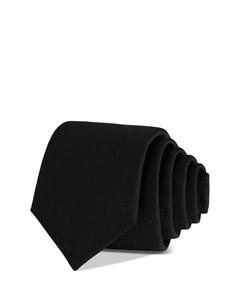 Однотонный узкий галстук, черный Hugo