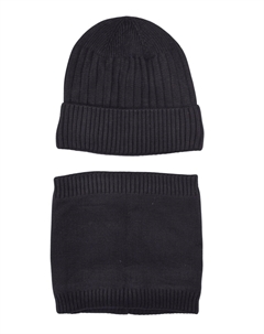 Головной убор SET CAPPELLO E SCALDACOLLO, черный Ciabalù