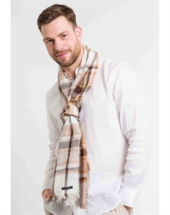 Шарф PLAID STOLA, светло-желтый Bugatti