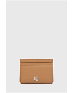 Кожаный визитница, бежевый Lauren ralph lauren
