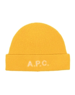 Шапка бини с логотипом, желтый A.p.c.