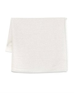 Шарф с металлизированной нитью, белый Brunello cucinelli