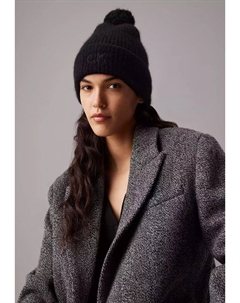 Шапка EMBROIDERY AIRY POMPOM , черный Calvin klein