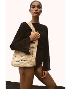 Соломенная сумка-тоут, бежевый H&m