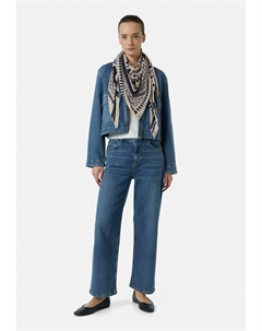 Шарф MODISCHER AUS MIX MIT ABSTRAKTEM MUSTER, темно-синий Comma casual identity