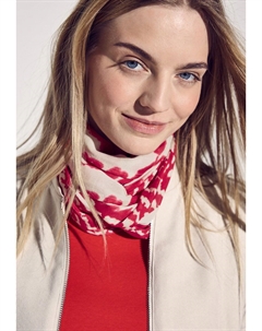 Снуд GEMUSTERTER LOOP, красный Street one