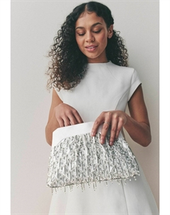 Клатч BEAD SNAP, белый Next