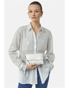 Клатч POCHETTE EN DOTÉE D’UNE , белый Comma,