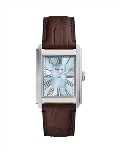 Часы Carraway, 30 мм x 42 мм, синий Fossil