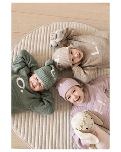 Шапочка-бини с буквами унисекс - Little Kid, зеленый Namelyco