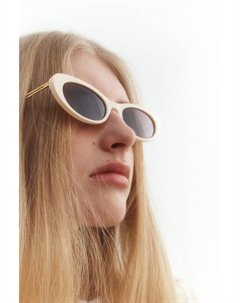 Солнцезащитные очки «кошачий глаз», бежевый H&m