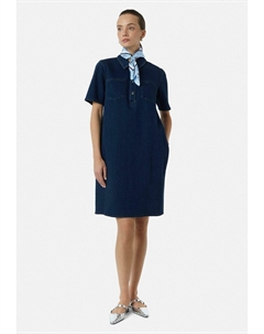 Шарф ORNAMENTAL GEMUSTERTER MIT SEITIGEM DRUCK, светло-голубой Comma,