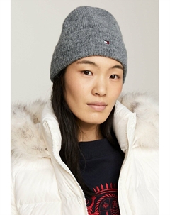 Шапка ESSENTIAL FLAG FUZZY , серый Tommy hilfiger