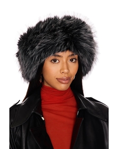 Шапка из искусственного меха esme, черный Adrienne landau