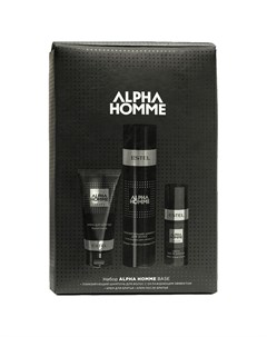 Alpha Homme Набор для мужчин BASE шампунь для волос 250мл крем для бритья 100мл крем после бритья 50 Estel
